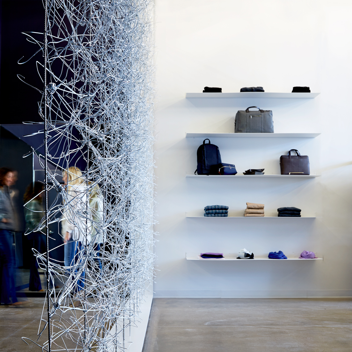 dror baldinger FAIA architectural photography of Pax & Parker high end clothing retail store 